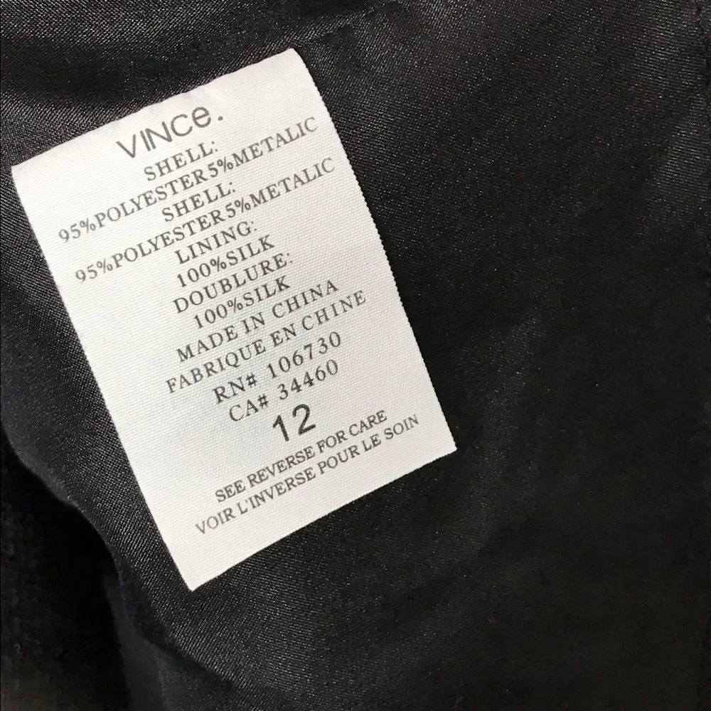 Vince. Sleeveless Shimmer Party Dress with Pockets - Picture 8 of 8